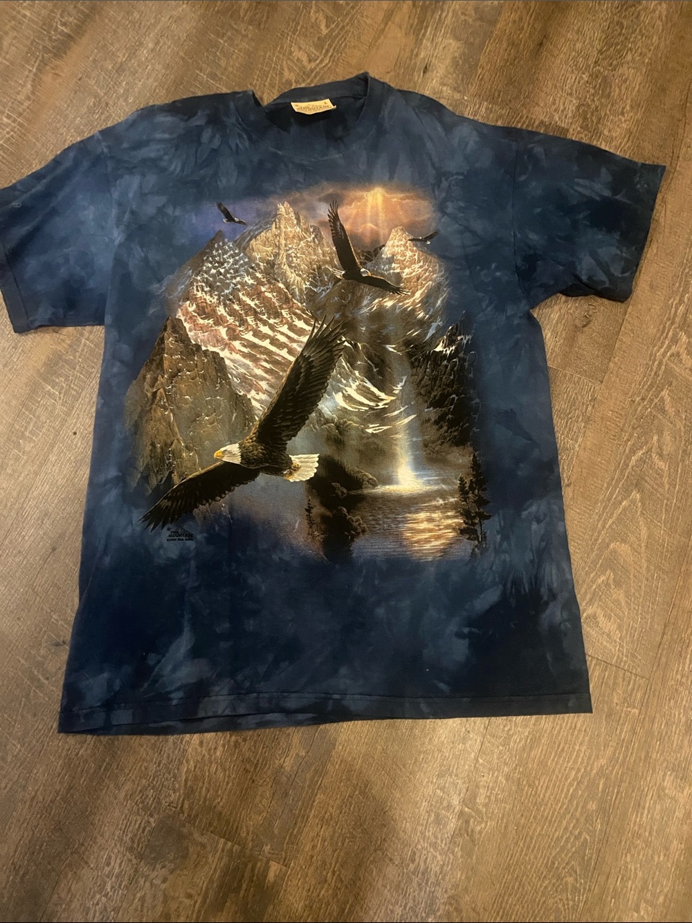 The Mountain Navy Blue Eagle Mountain Graphic Tee
